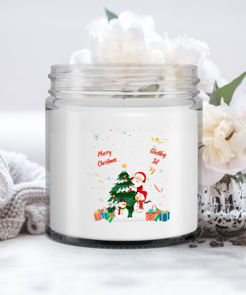 Unavailable--Merry Christmas Candle English/Icelandic