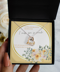 Load image into Gallery viewer, Unavailable--I Miss You So Much Heart Love Necklace
