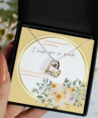 Load image into Gallery viewer, Unavailable--I Miss You So Much Heart Love Necklace
